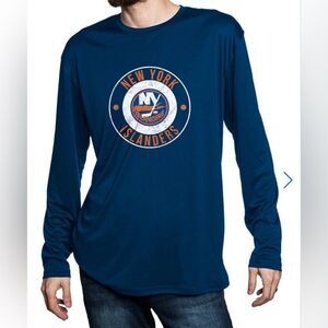 NHL Calhoun New York Islanders Performance LS Rashguard Navy XL NWT IN PKG